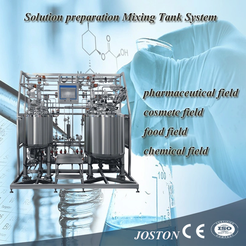 Joston 1000 Liter Agitator Mixing Tank System with Bottom Homogenizer